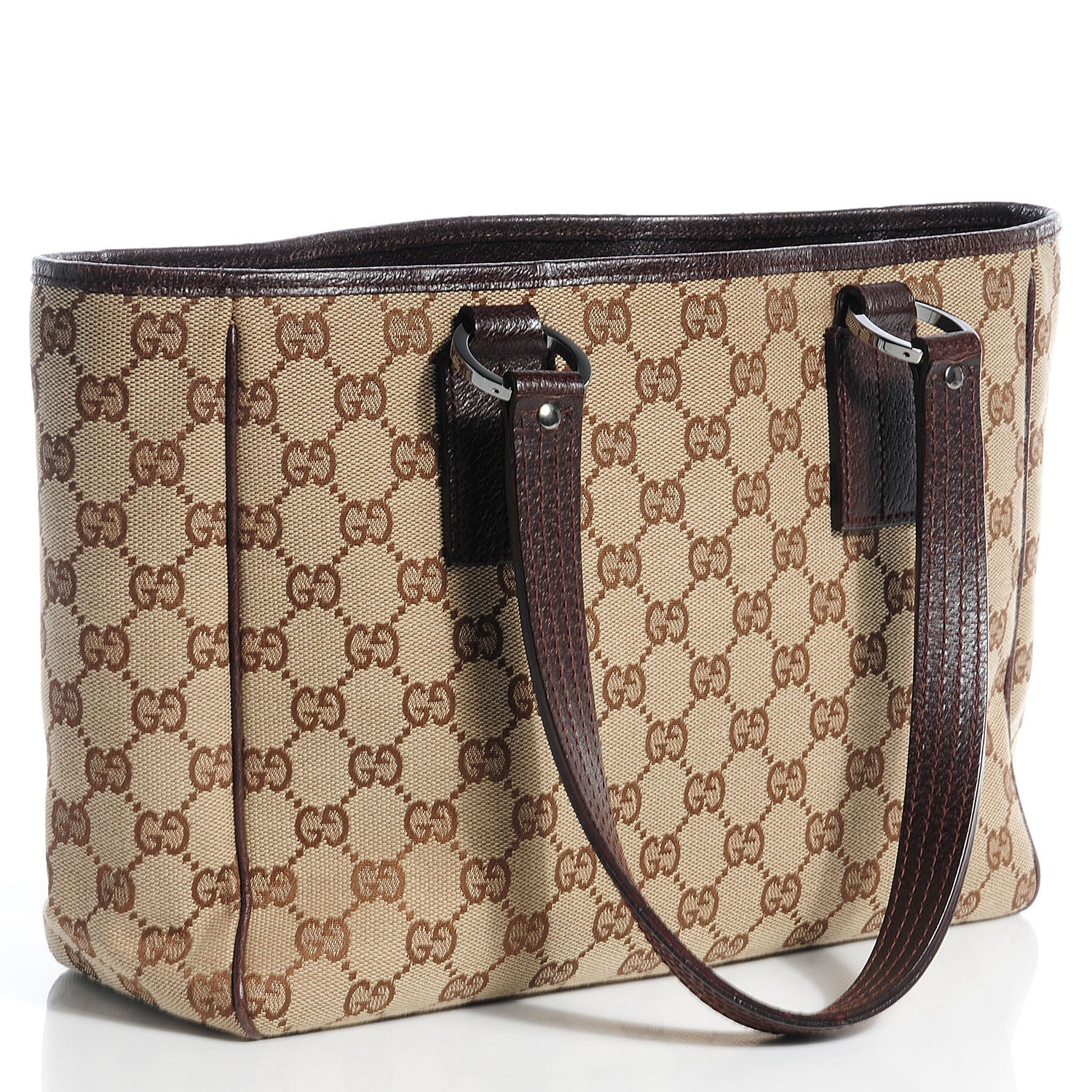 Gucci Monogram Medium Tote Brown 3 of 7