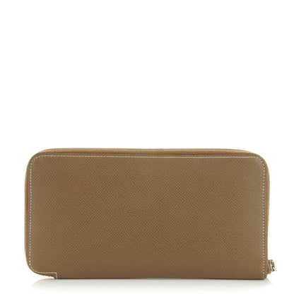 Hermes Epsom Silk'in Wallet Etoupe 1 of 7