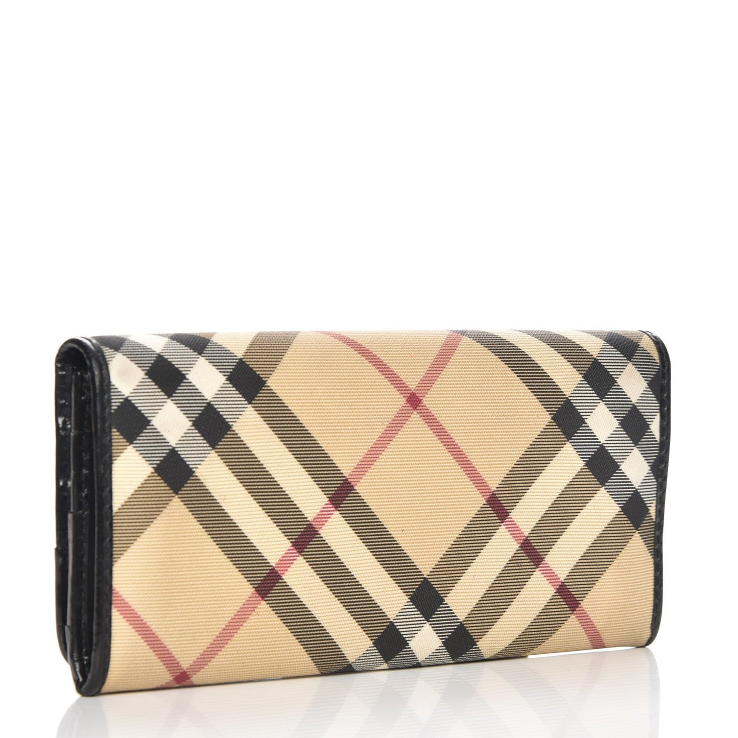 Supernova Check Continental Wallet Black