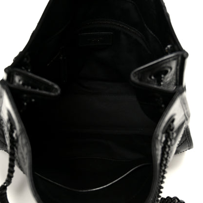 Saint Laurent Crinkled Calfskin Matelasse Monogram Large Niki Shopper Tote Black 5 of 12