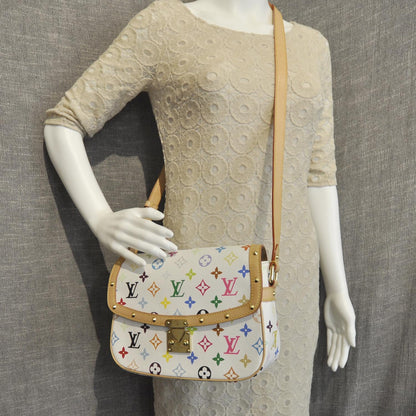 Louis Vuitton Monogram Multicolor Sologne White 2 of 9