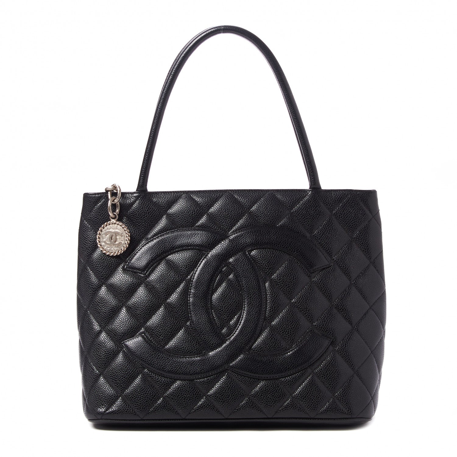 Chanel Caviar Quilted Medallion Tote Black 1 of 10