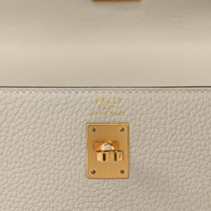Hermes Togo Kelly Retourne 25 Craie 6 of 9