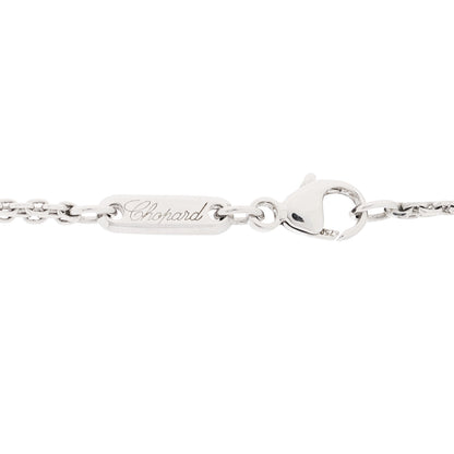 Chopard 18K White Gold Diamond Happy Diamonds Letter C Pendant Necklace 5 of 5