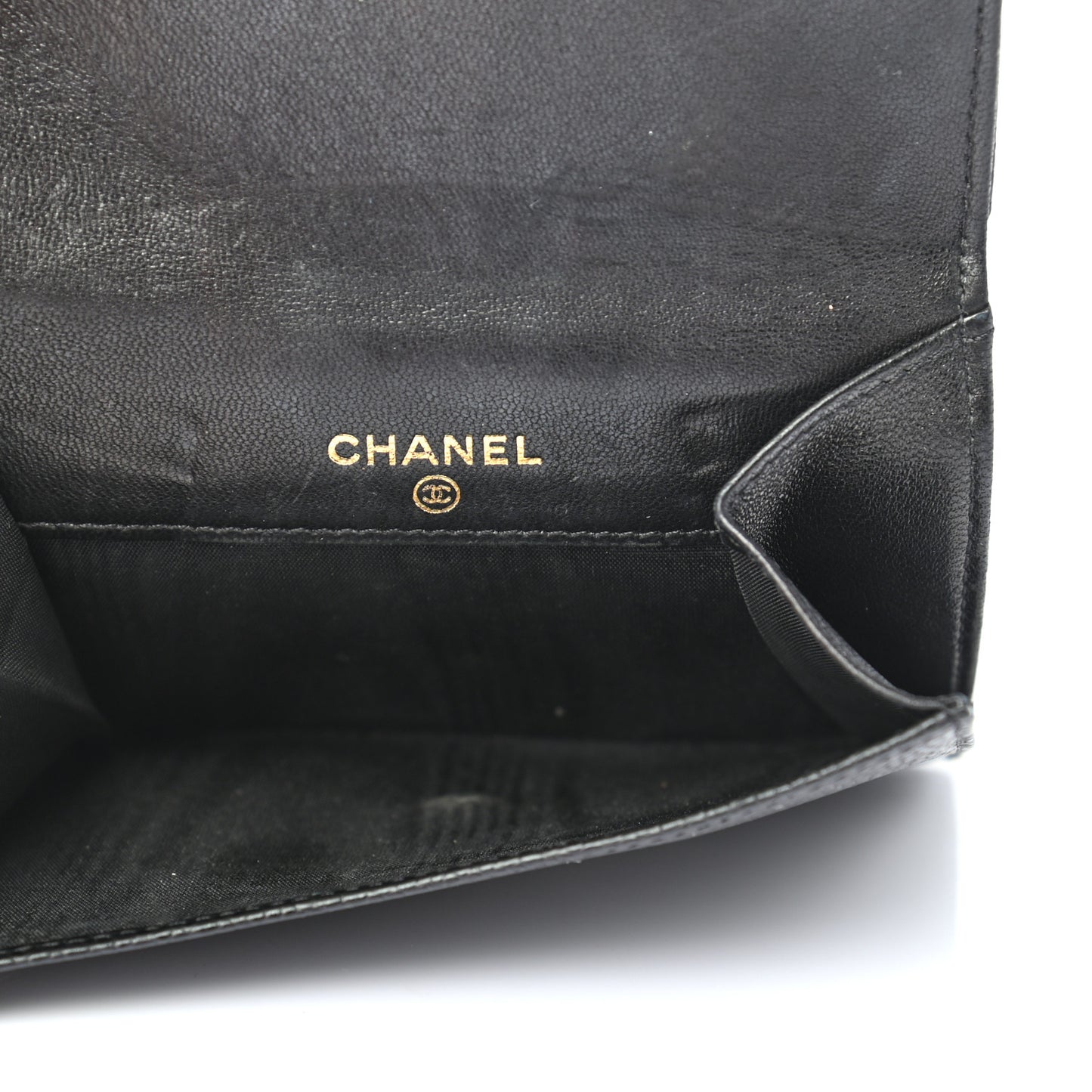 Caviar Timeless CC Compact French Wallet Black