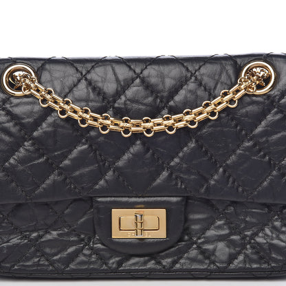 Chanel Aged Calfskin Quilted 2.55 Reissue Mini Flap Black 10 of 16