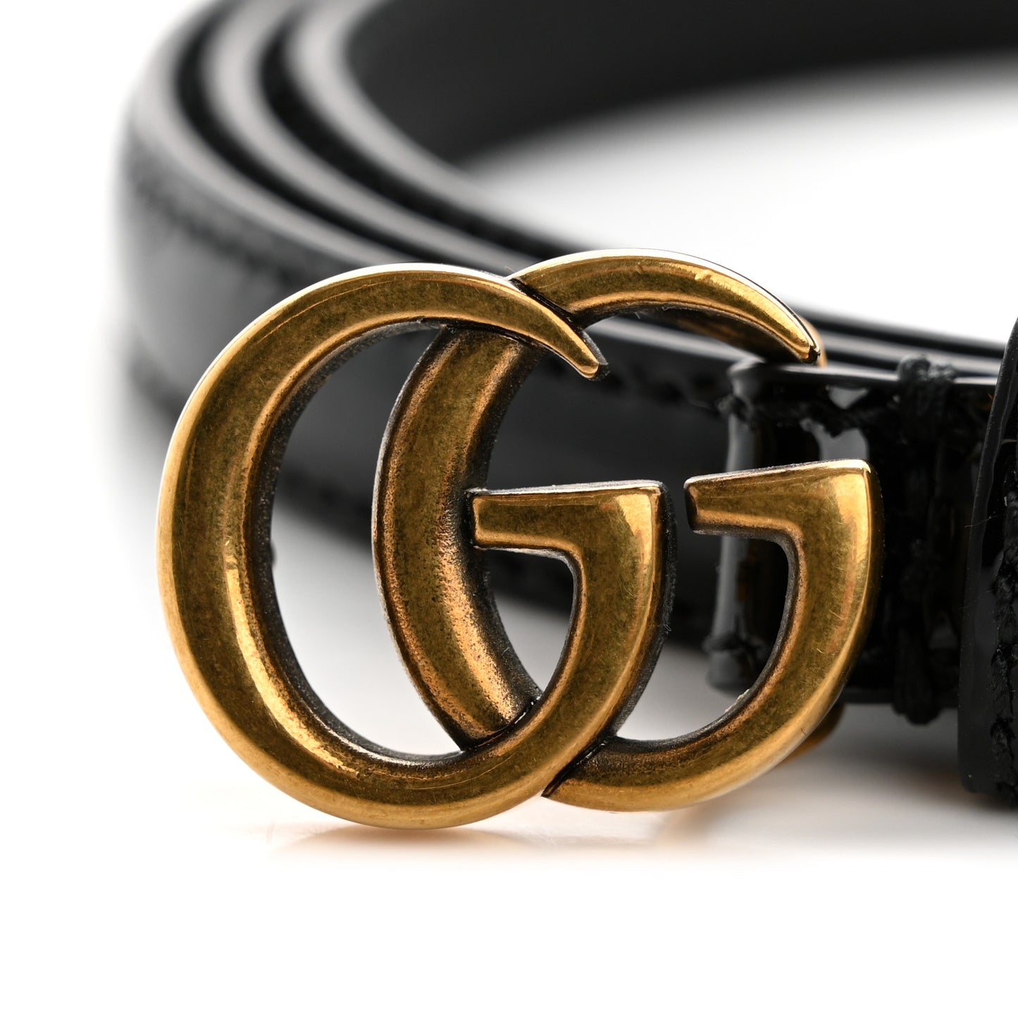 Patent Double G Thin Belt 105 42 Black