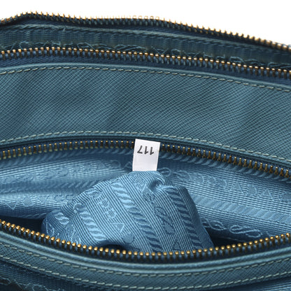 Prada Saffiano Medium Galleria Double Zip Tote Turchese 7 of 19