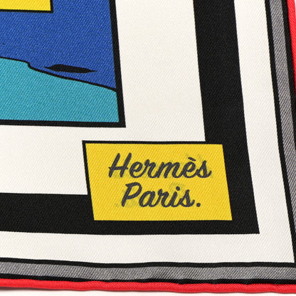 Hermes Silk Carre Wow Double Face Scarf 90 3 of 6