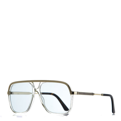 Gucci Squared Aviator GG Sunglasses GG0200S Gold 1 of 8