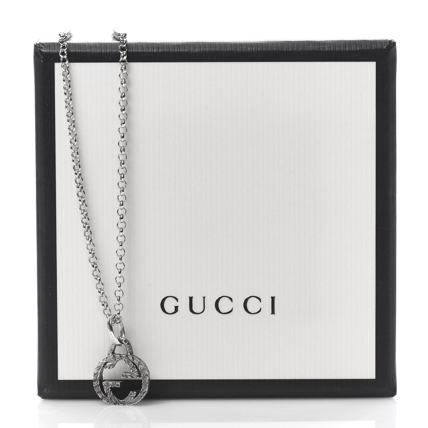 Sterling Silver Interlocking G Pendant Necklace