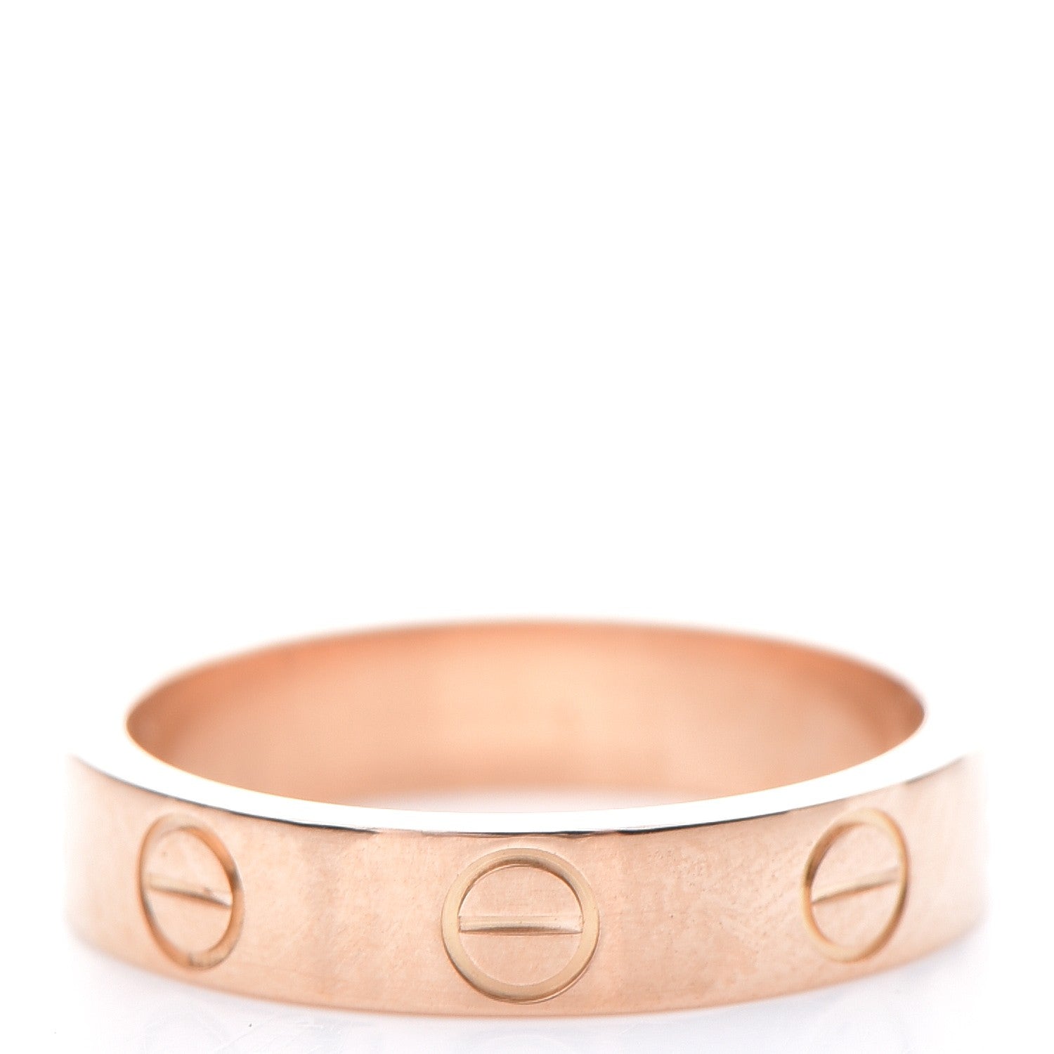 Cartier 18K Pink Gold 3.5mm LOVE Wedding Band Ring 47 4.25 3 of 4