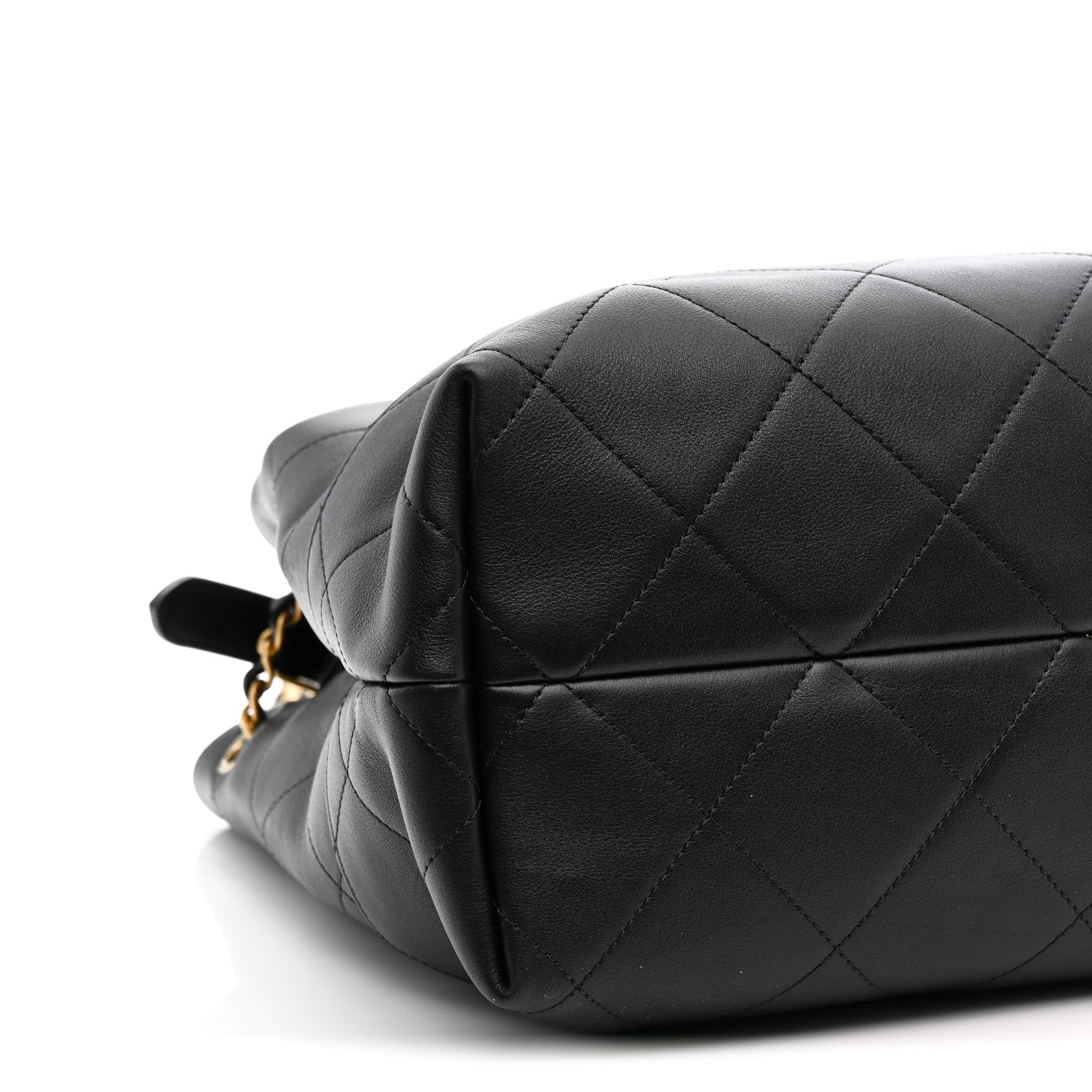 Chanel Calfskin Stitched Large Shopping Bag Black 9 of 11