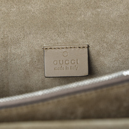 Gucci GG Supreme Monogram Blooms Print Embroidered Small Dionysus Shoulder Bag Blue Taupe 7 of 9