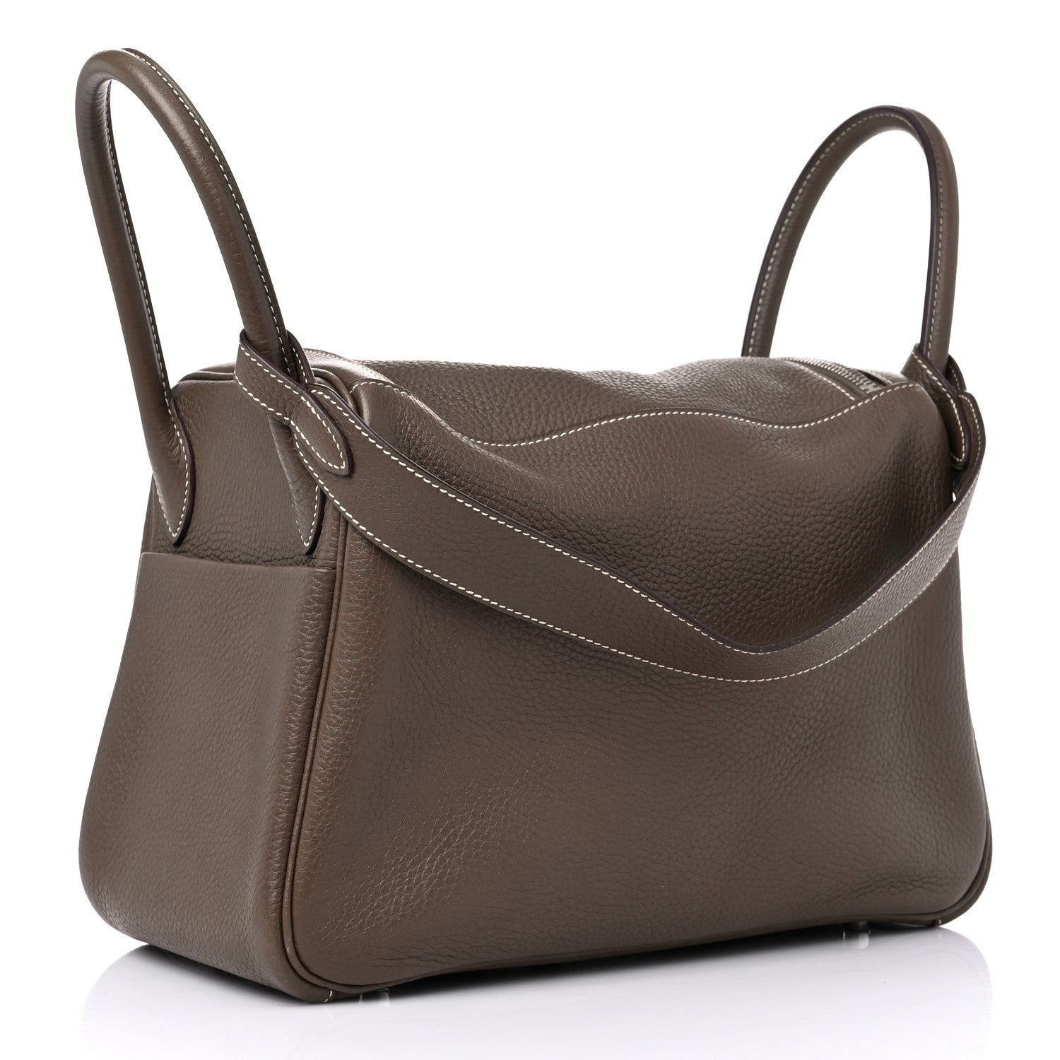 Hermes Taurillon Clemence Lindy 30 Etoupe 3 of 14