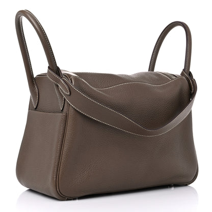 Hermes Taurillon Clemence Lindy 30 Etoupe 3 of 14
