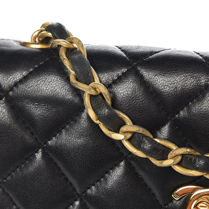 Chanel Lambskin Quilted Mini Rectangular Flap Black 14 of 14