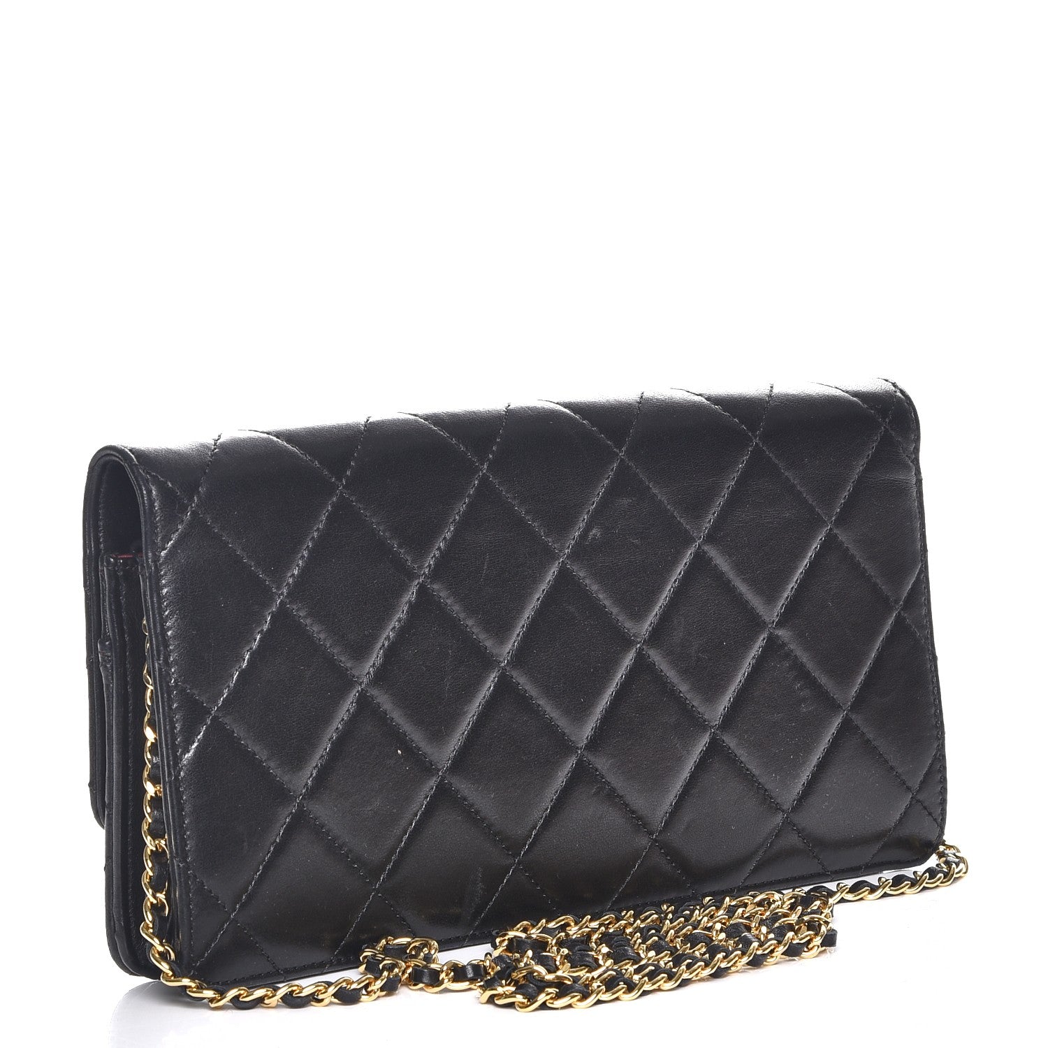 Chanel Lambskin Quilted Golden Class Wallet on Chain WOC Black 3 of 7