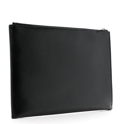 Saint Laurent Calfskin Monogram iPad Case Black 3 of 8