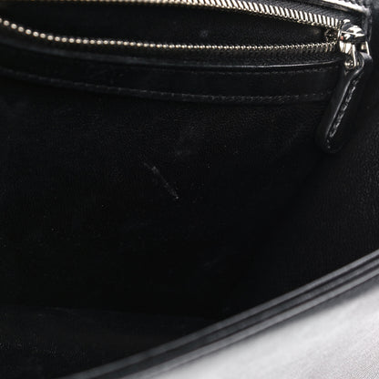 Christian Dior Lambskin Sequin Medium Diorama Flap Bag Black 12 of 12