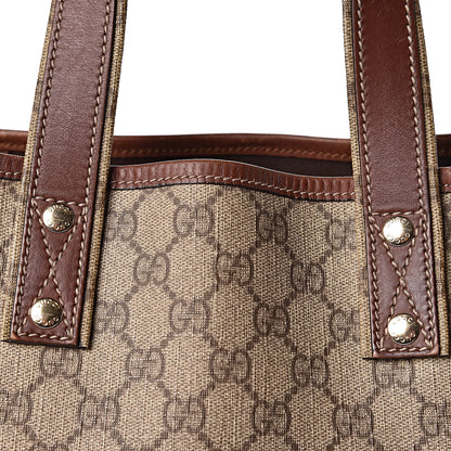 Gucci GG Plus Monogram Small Signature Web Loop Vertical Tote Light Brown 14 of 15