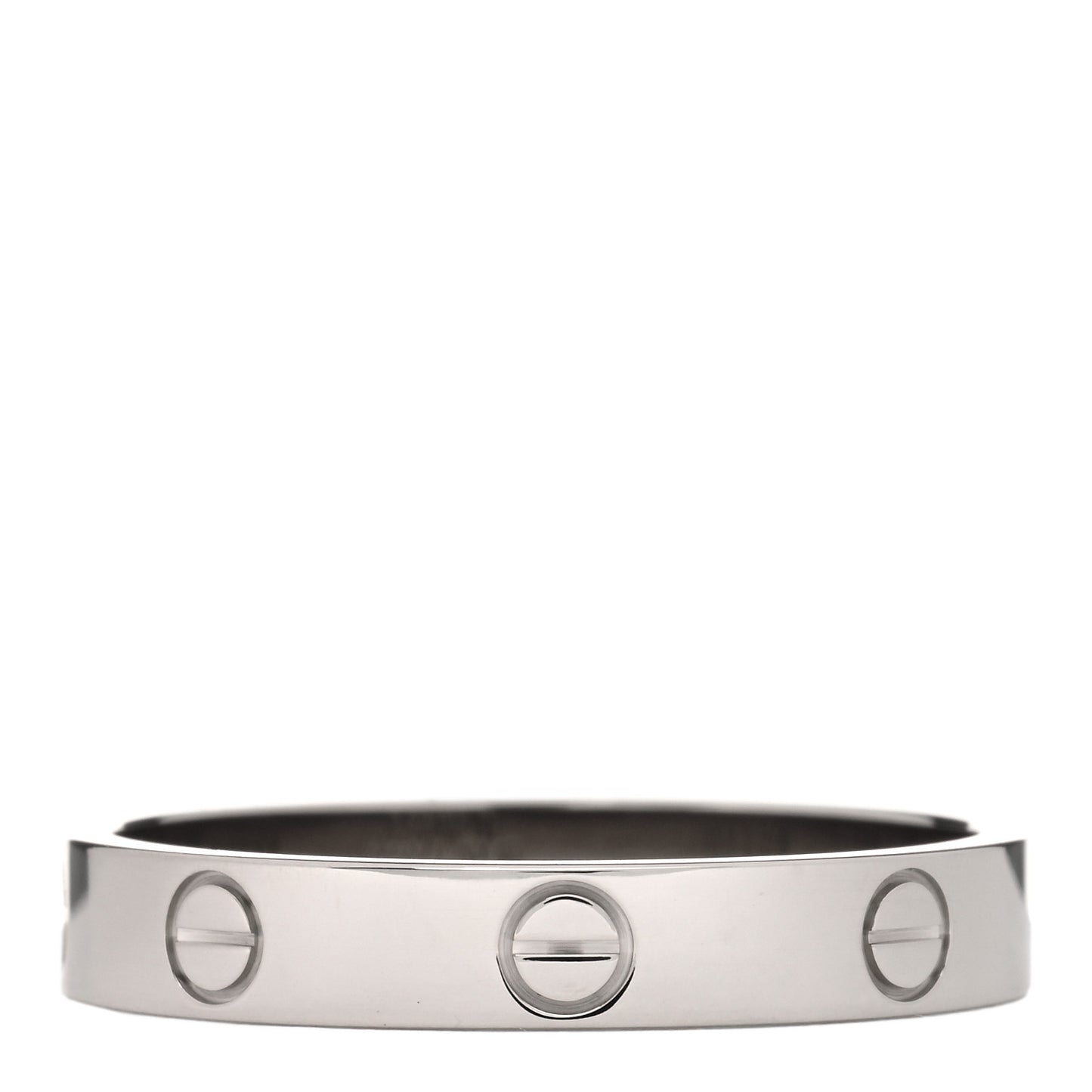 18K White Gold 3.5mm LOVE Wedding Band Ring 60 9