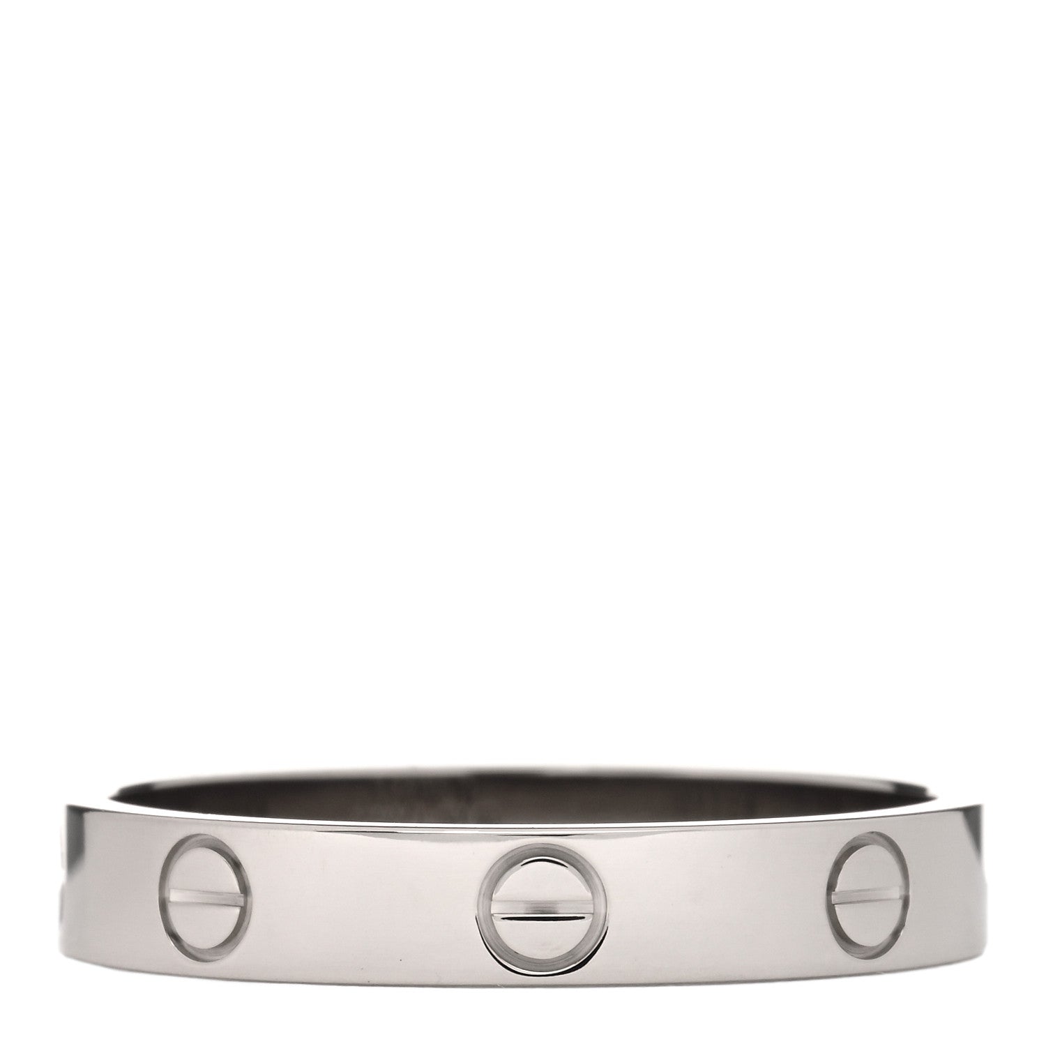 Cartier 18K White Gold 3.5mm LOVE Wedding Band Ring 60 9 2 of 3