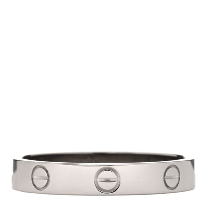 Cartier 18K White Gold 3.5mm LOVE Wedding Band Ring 60 9 2 of 3