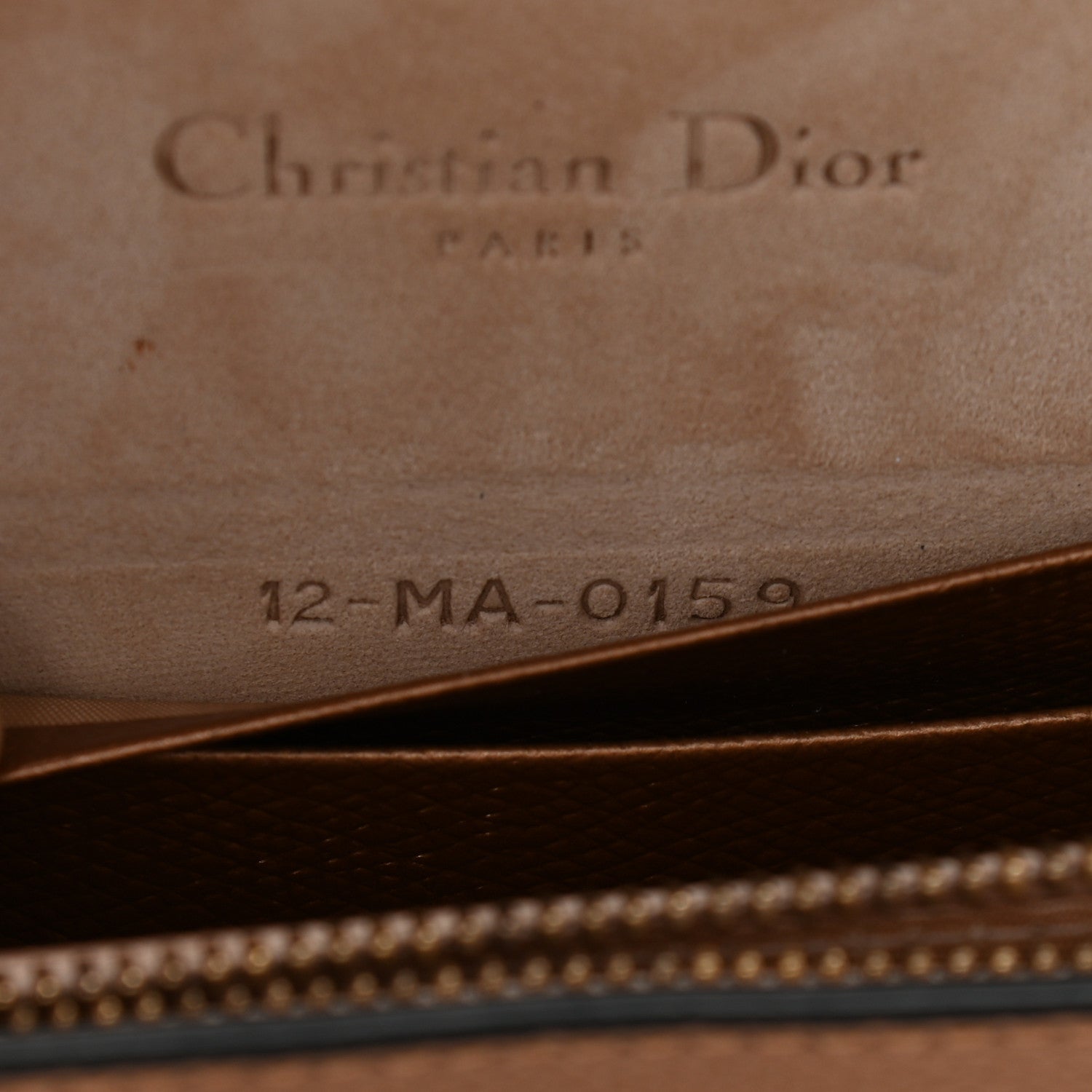 Christian Dior Metallic Grained Calfskin Saddle Belt Bag Gold 7 of 10