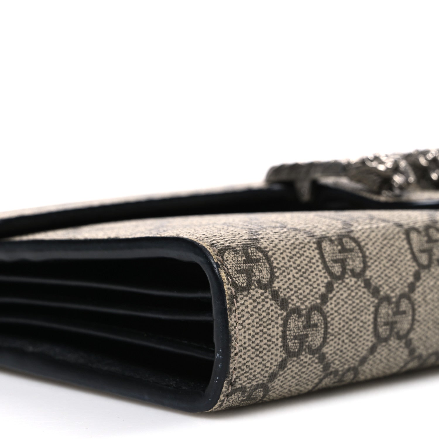 Gucci GG Supreme Monogram Mini Dionysus Chain Wallet Beige Black 9 of 10