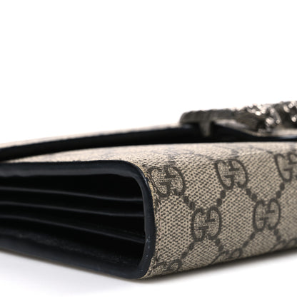 Gucci GG Supreme Monogram Mini Dionysus Chain Wallet Beige Black 9 of 10