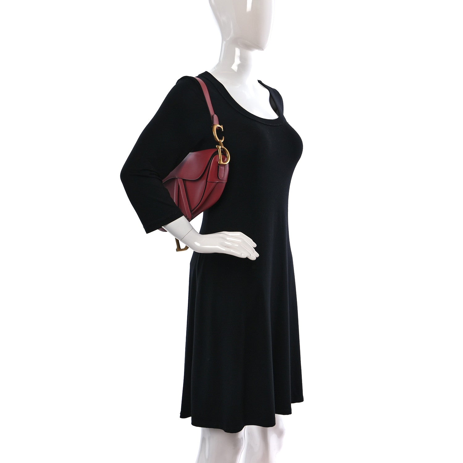 Christian Dior Calfskin Saddle Bag Pink 2 of 9