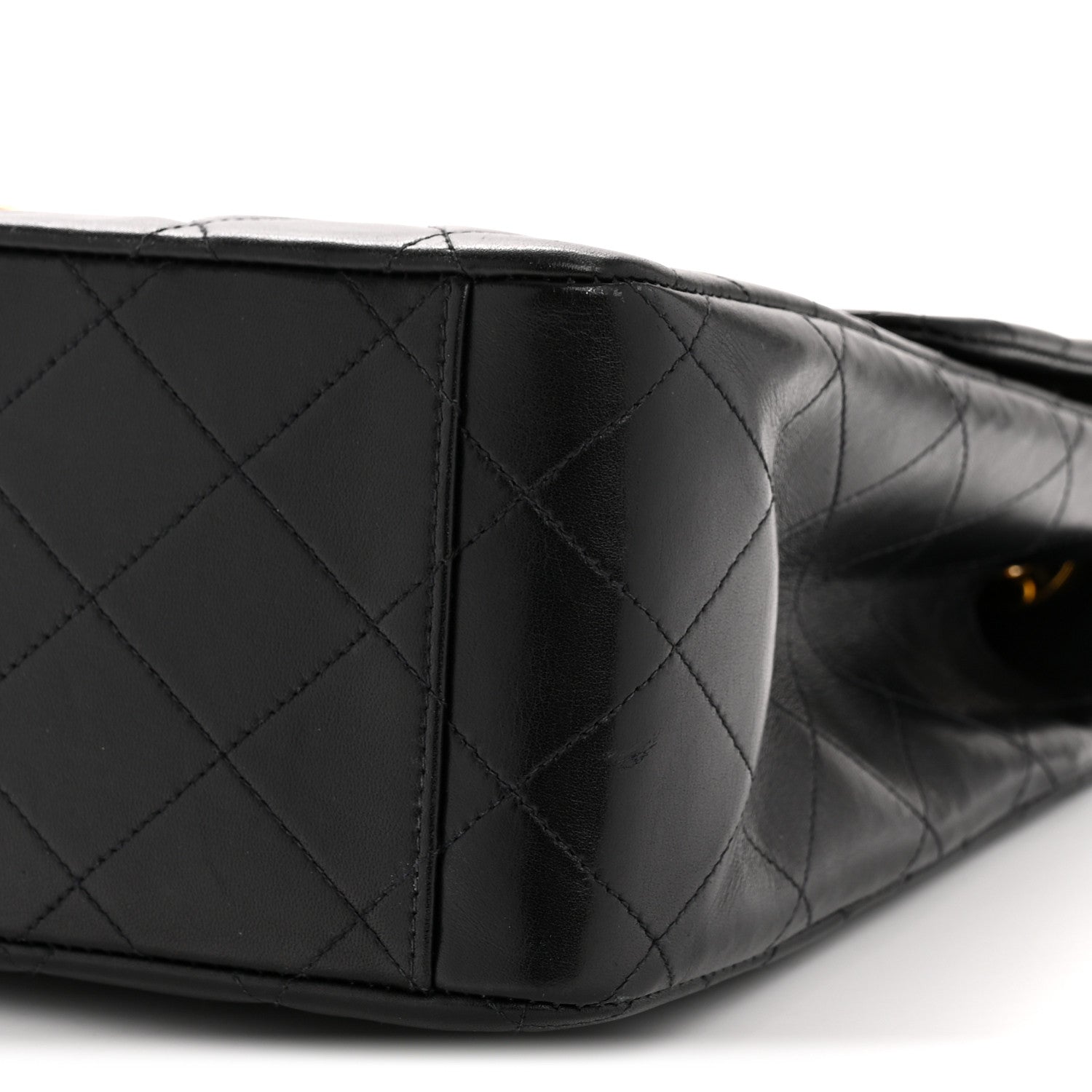 Chanel Lambskin Quilted XL Jumbo Single Flap Black 11 of 14