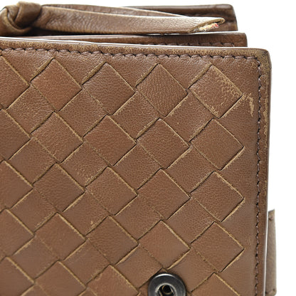 Bottega Veneta Nappa Intrecciato French Compact Wallet Maple 12 of 14