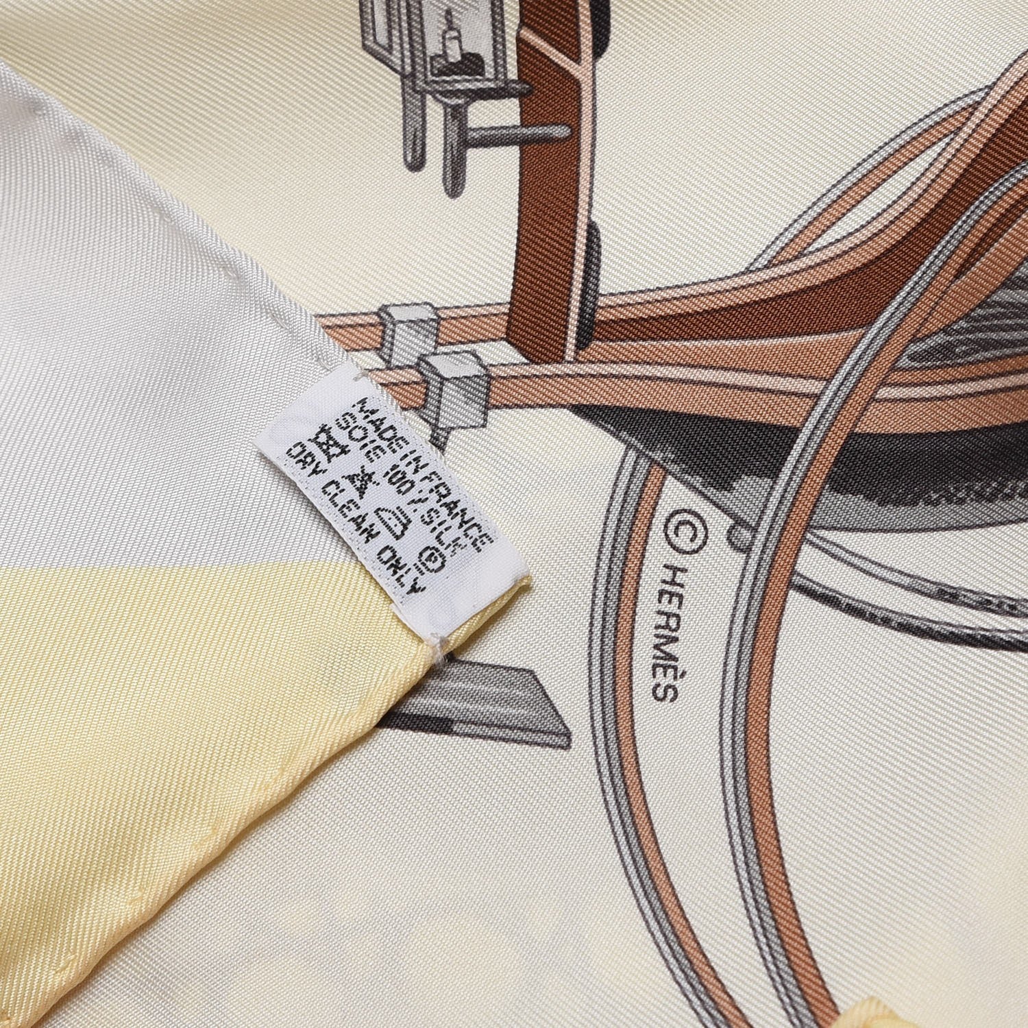 Hermes Silk Les Voitures A Transformation Scarf 90 7 of 7