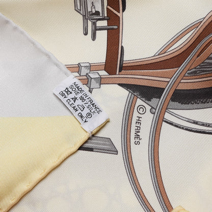 Hermes Silk Les Voitures A Transformation Scarf 90 7 of 7