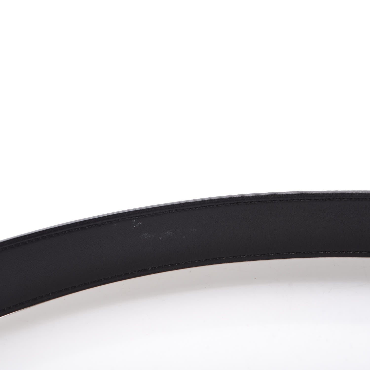 Hermes Epsom Swift 32mm Striee H Belt 85 Etoupe Black 9 of 10