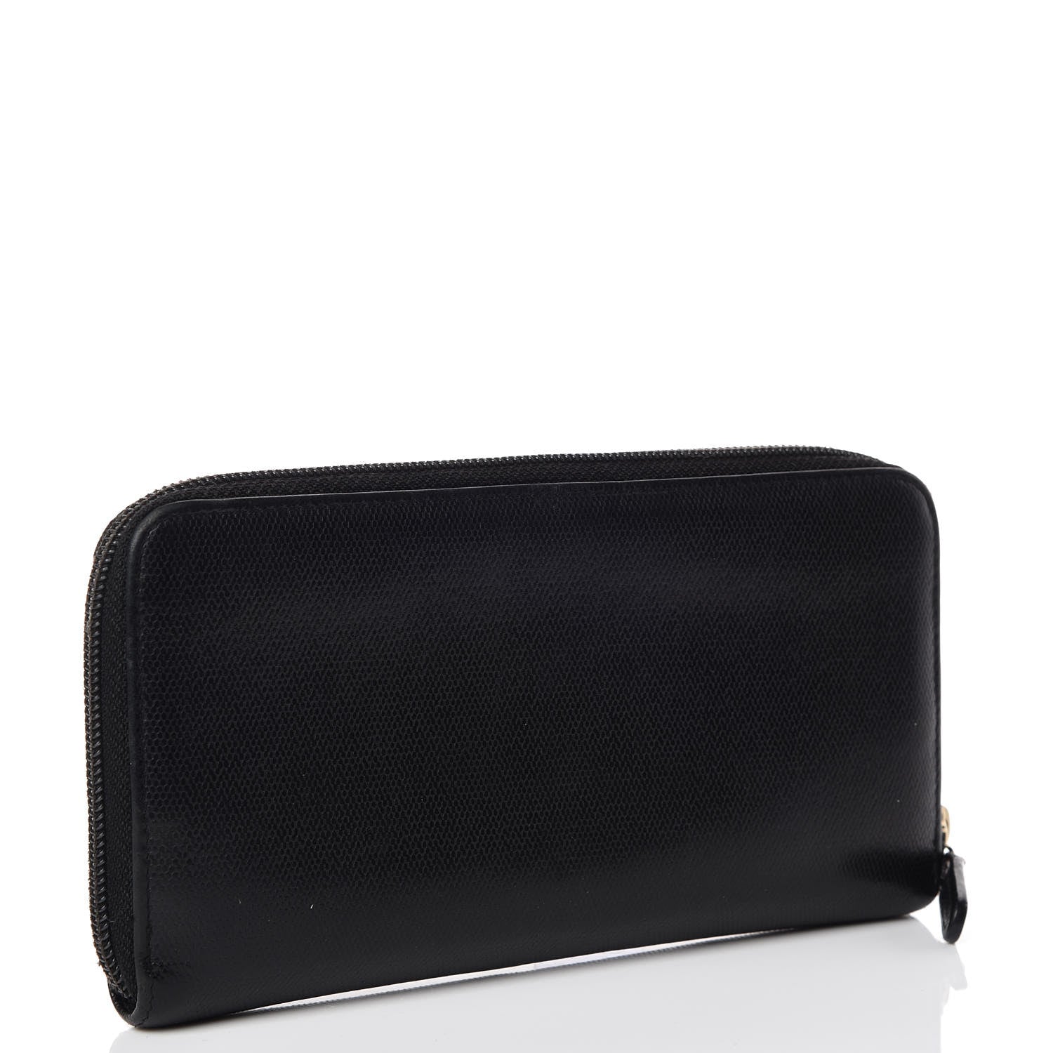 Chanel Grained Calfskin Large CC Zip Around Wallet Black 3 of 10