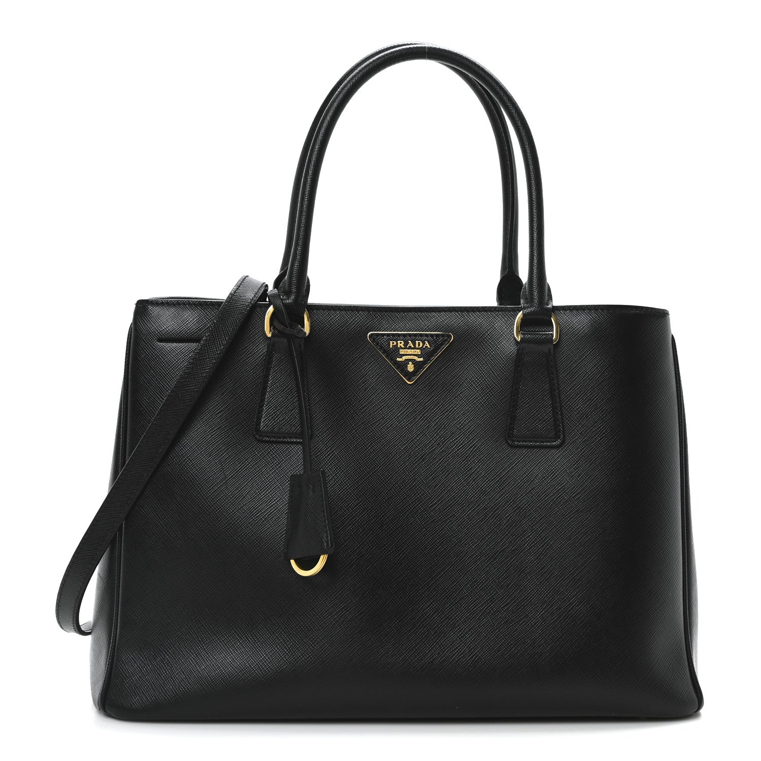 Prada Saffiano Lux Medium Tote Black 1 of 10