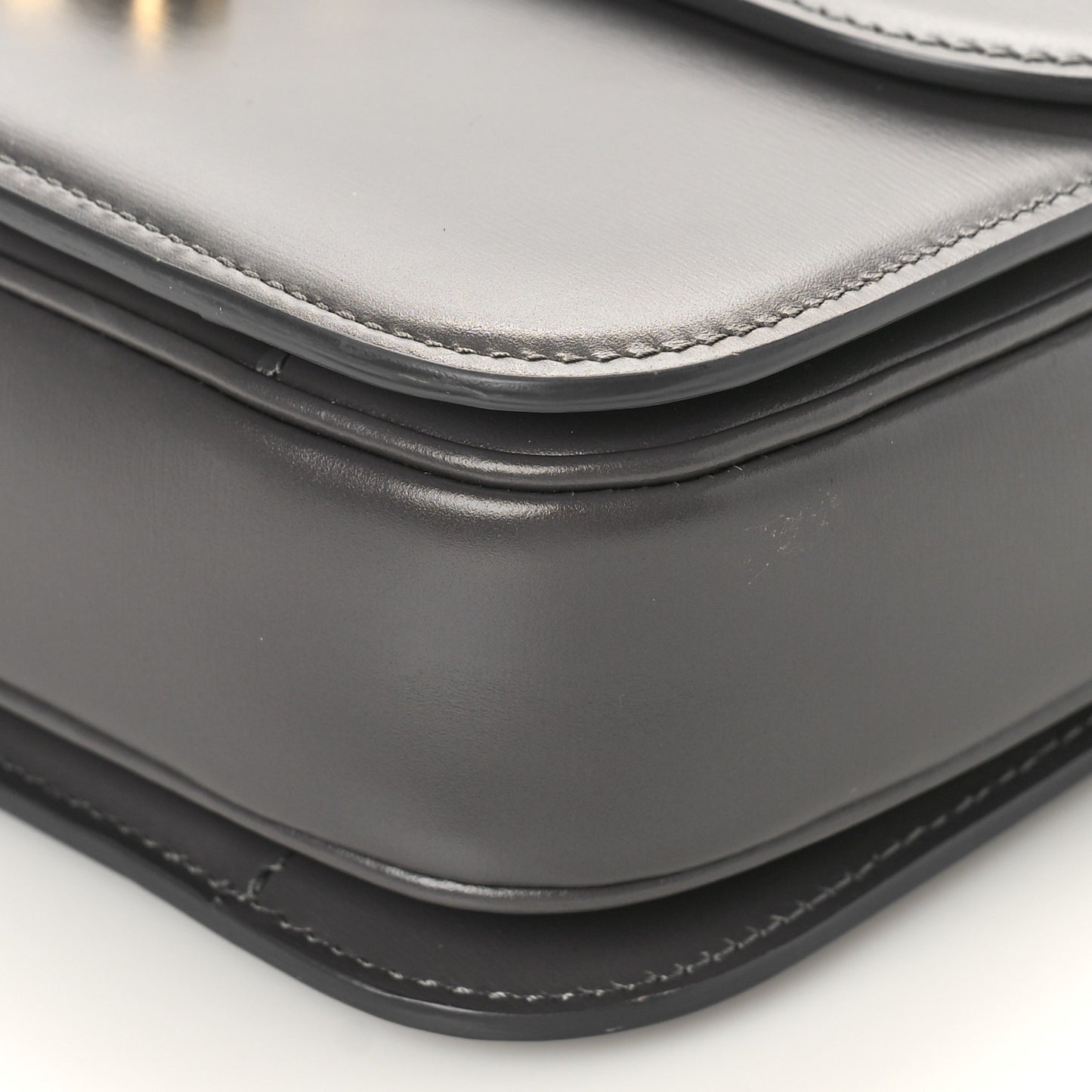 Shiny Calfskin Medium Triomphe Grey