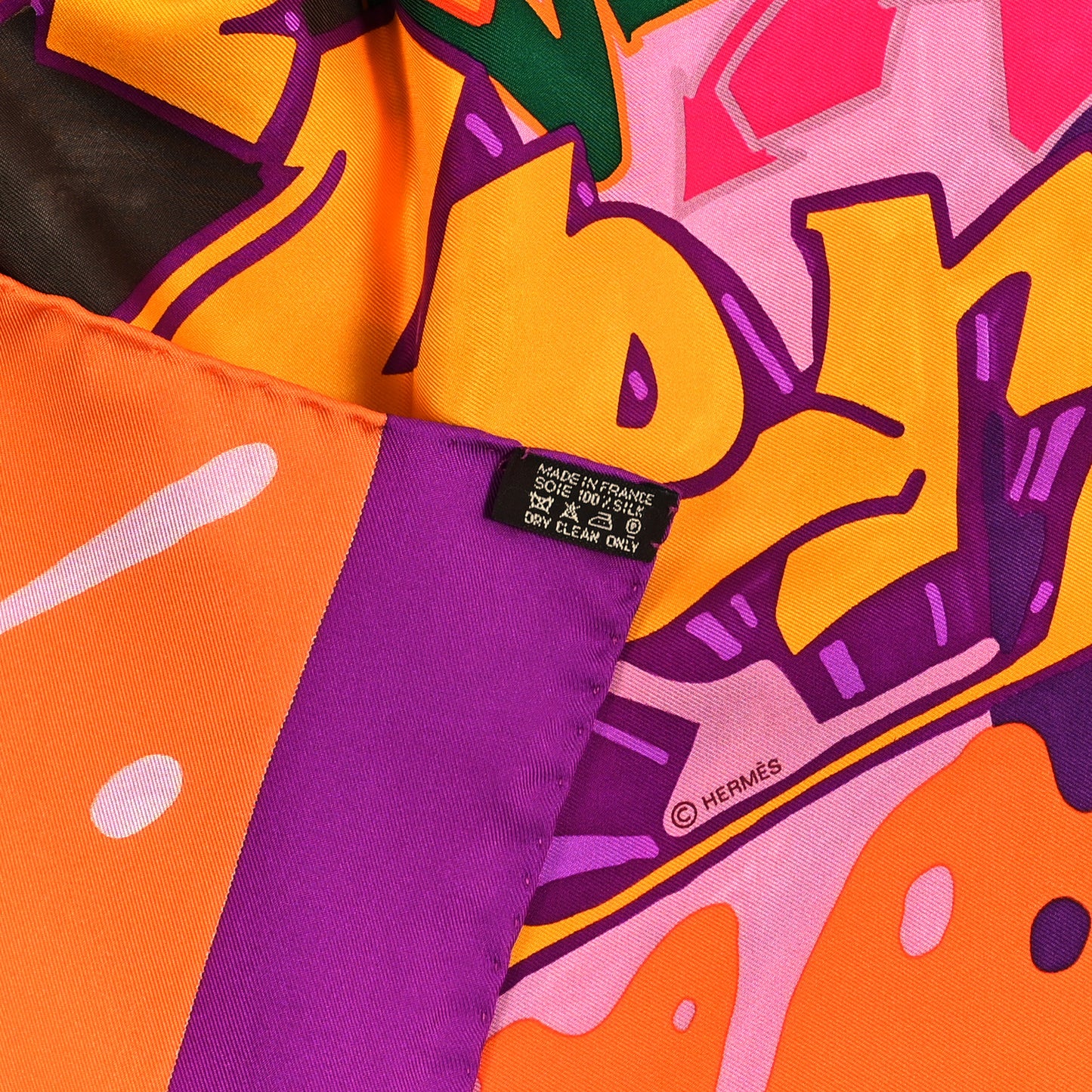 Silk Graff Hermes Graffiti Scarf 90