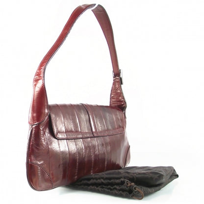 Gucci Eel Exotic Jackie O Flap Bag Red 2 of 9