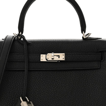 Hermes Togo Kelly Retourne 25 Black 8 of 10