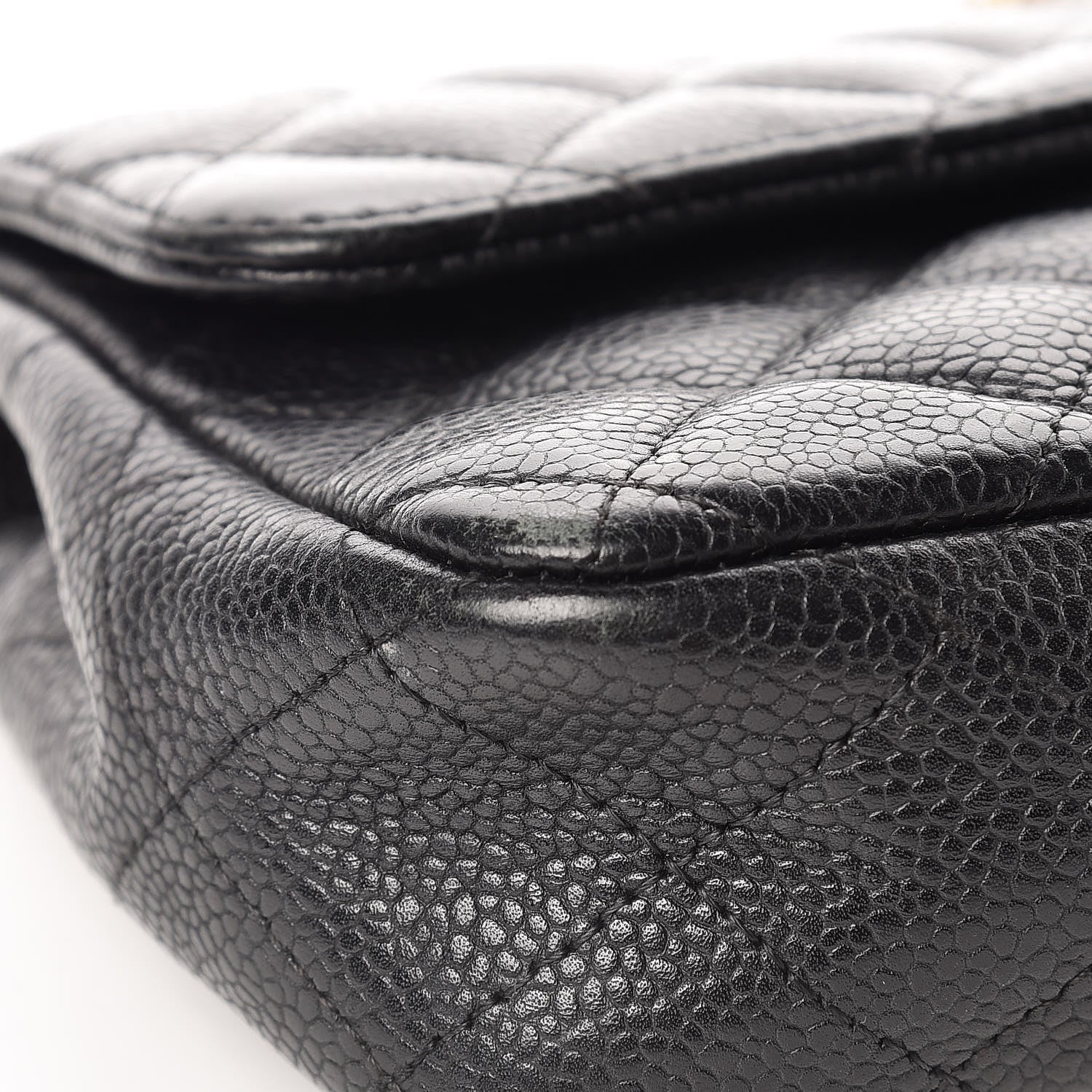Chanel Caviar Quilted East West Flap Black 9 of 13