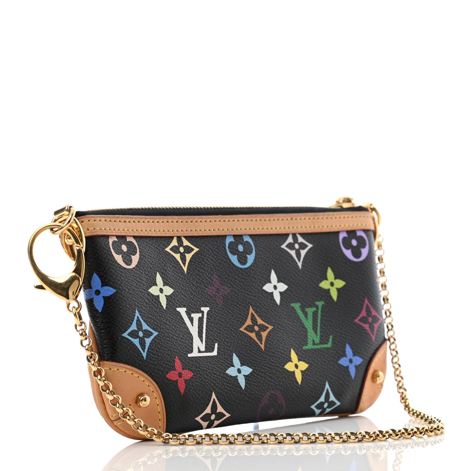 Louis Vuitton Monogram Multicolor Pochette Milla MM Black 4 of 11