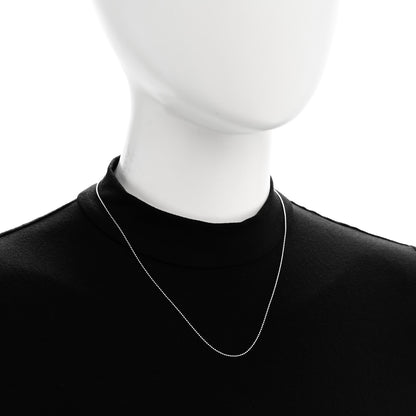Tiffany Sterling Silver 1.2mm Bead Chain Necklace 18" 2 of 4