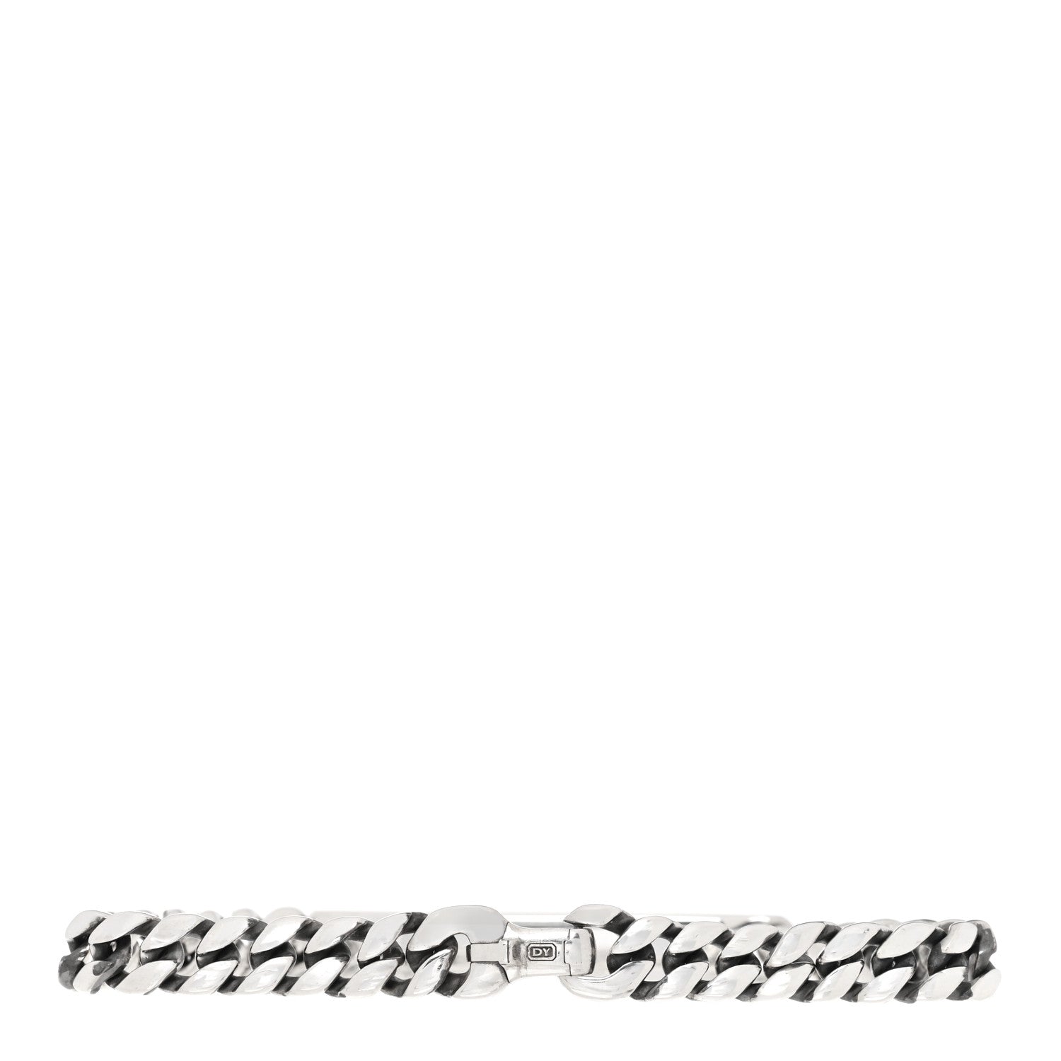 David Yurman Sterling Silver Micro Curb Chain ID Bracelet 2 of 5