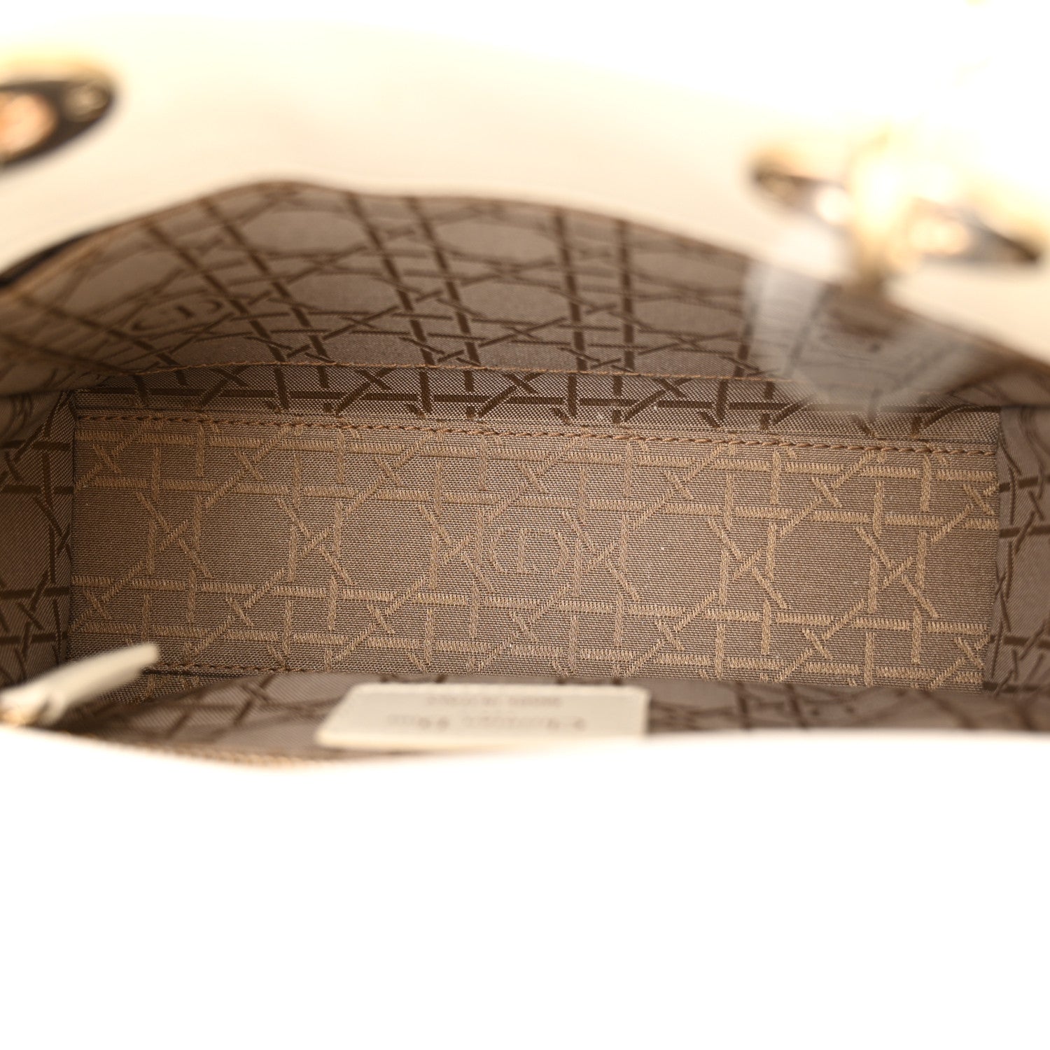 Christian Dior Lambskin Cannage Small My ABCDior Lady Dior White 5 of 15