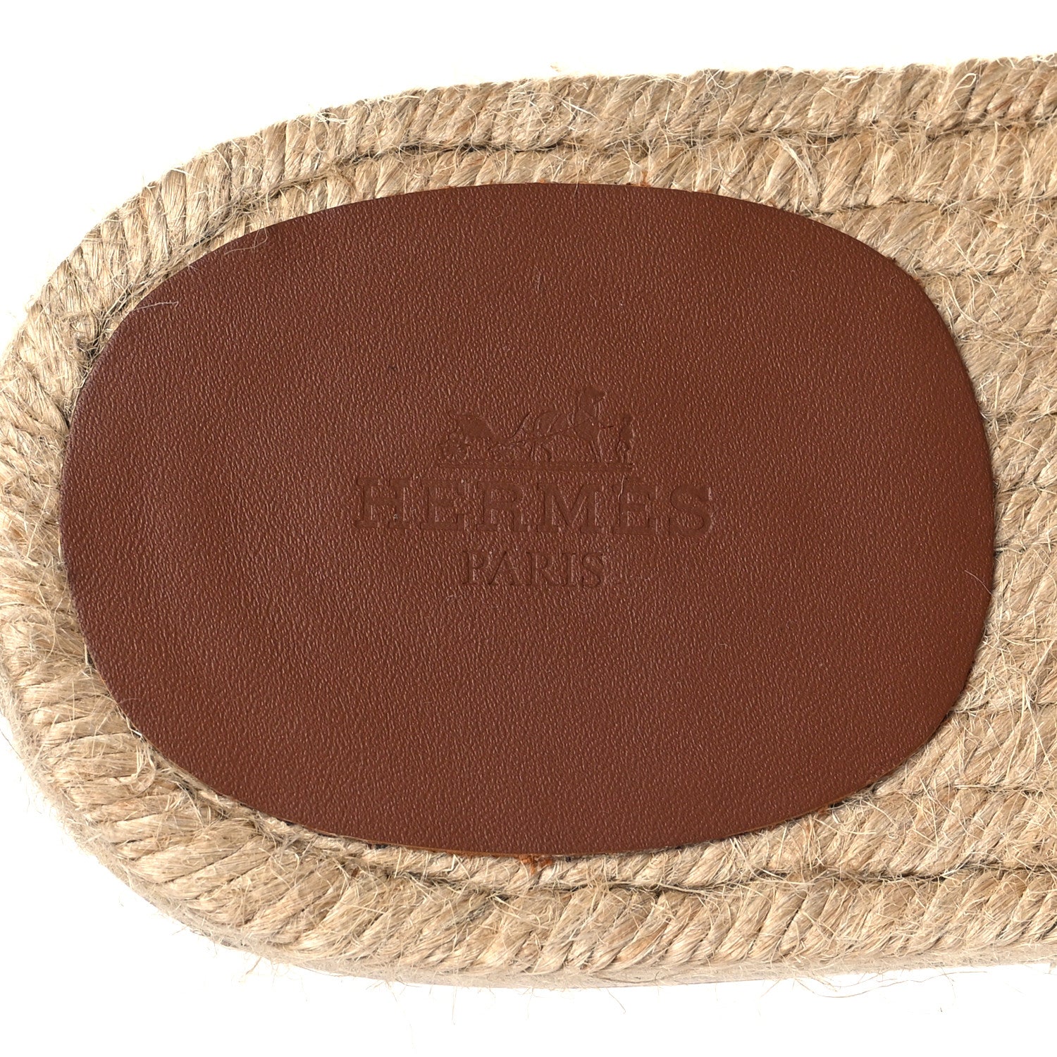 Hermes Suede Goatskin Mens Hon Antigua Espadrille Sandals 43 Brun Amourette 9 of 10