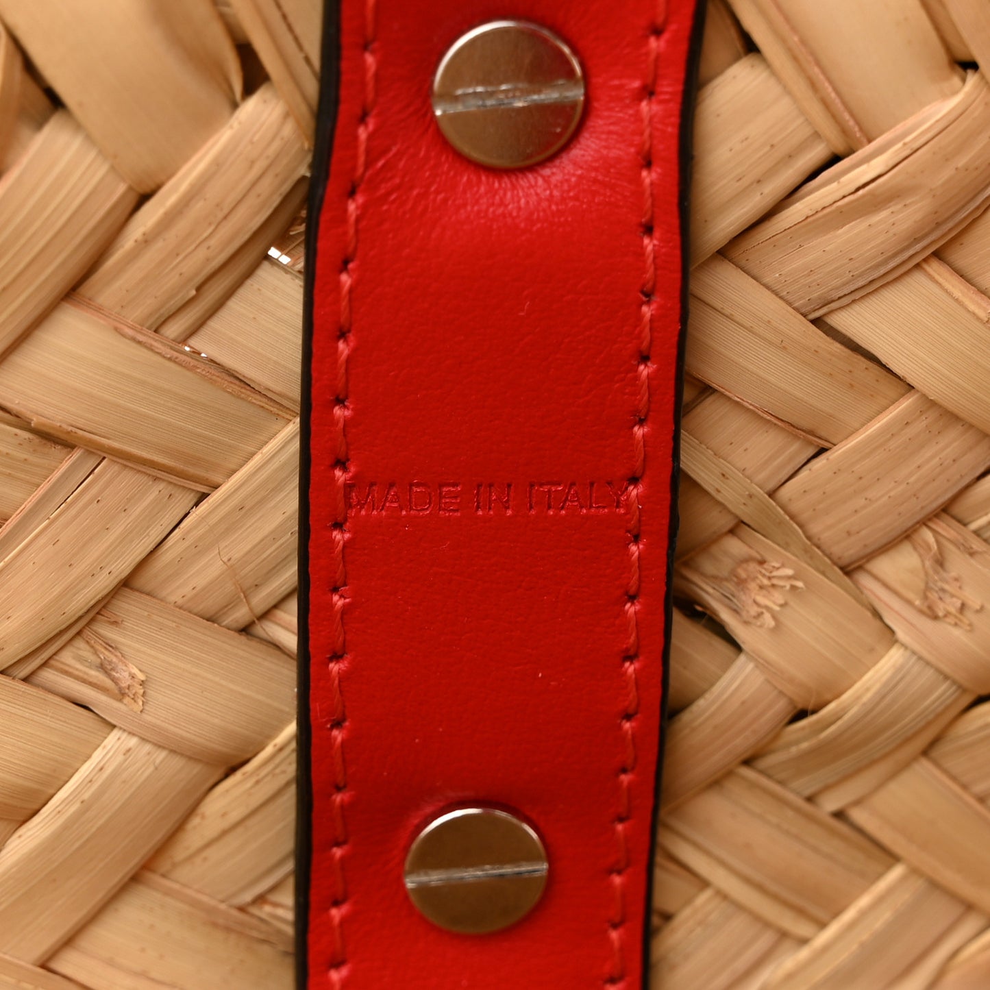 Woven Straw Loubishore Tote Beige